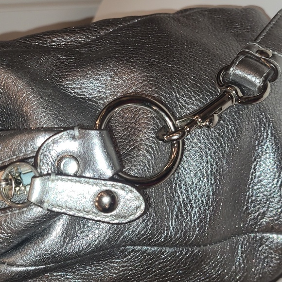 Coach Alexandra Silver Metallic Leather - Picture 6 of 11